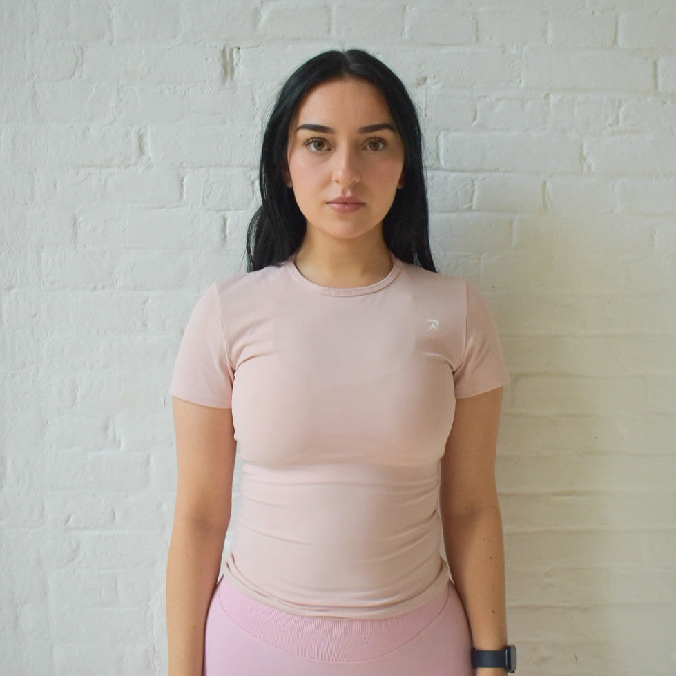 Fitted T-Shirt - Blush Pink