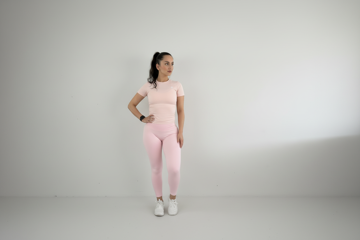 Fitted T-Shirt - Blush Pink