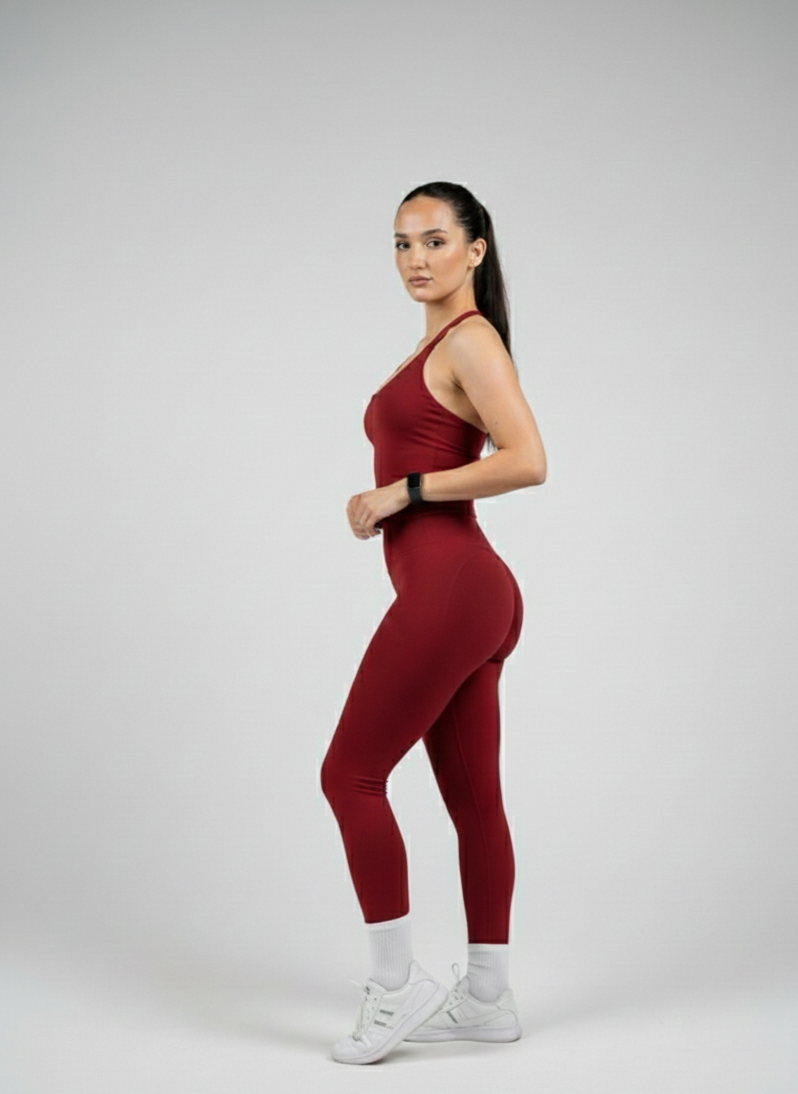 Define Legging - Cherry Red